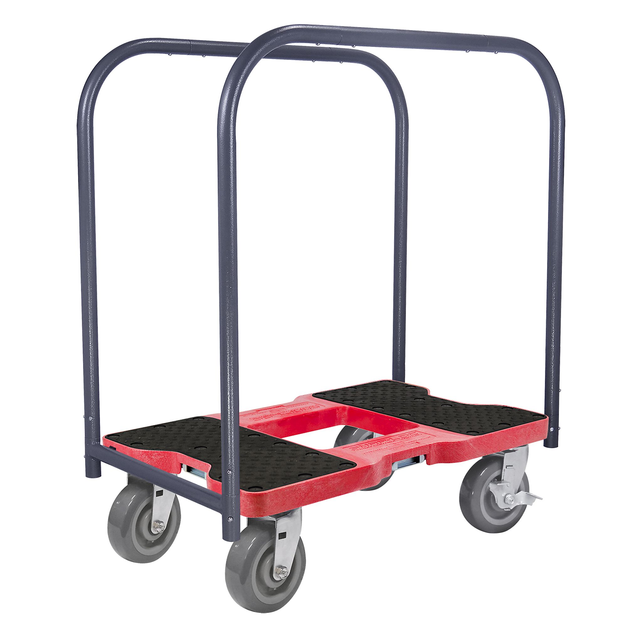 Snap-Loc Super-Duty E-Track Panel Cart Dolly - 40in. Height, 1800-Lb. Capacity, Polyurethane Wheels, Red, Model# SL1800PC6R